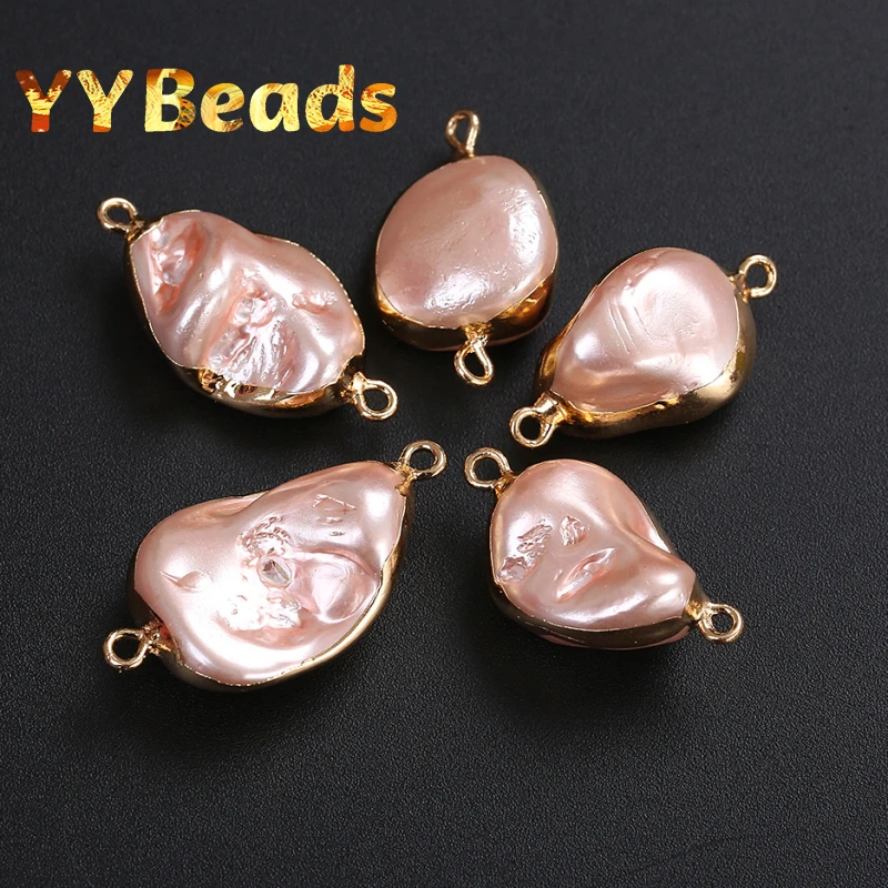 18x20mm Heat-treated Pink Rim Baroque Shell Pearl Beads 3pcs/pack Irregular Loose Charm Beads For Jewelry Making Earring Pendant
18x20mm Heat-treated Pink Rim Baroque Shell Pearl Beads 3pcs/pack Irregular Loose Charm Beads For Jewelry Making Earring Pendant