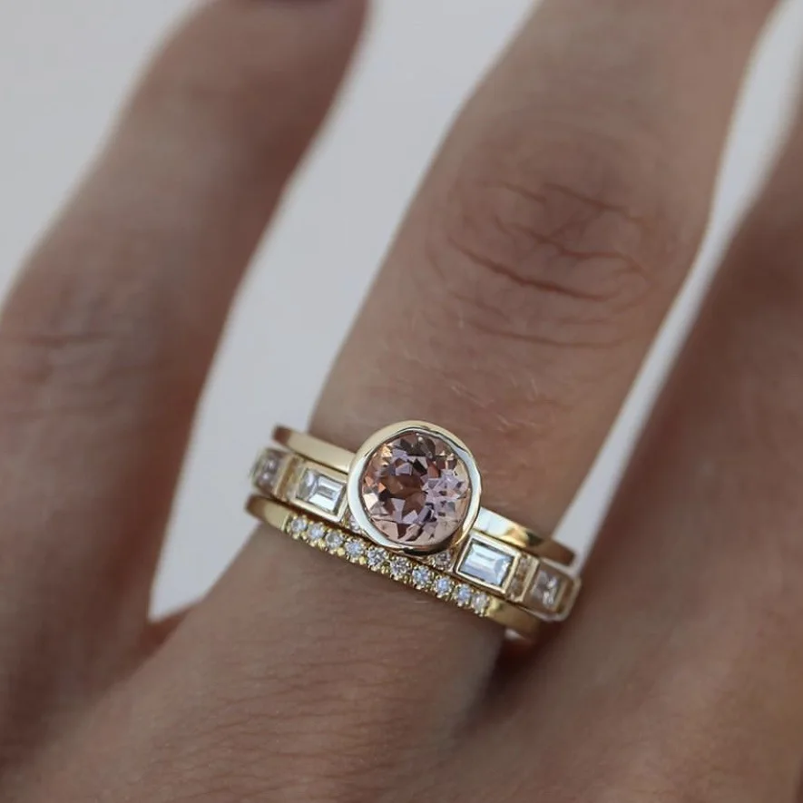3pcs Pink Crystal Ring Women's Fashion Gold Color Ring Wedding Ring Women's Ring 2021 Luxury Jewelry Gift Accessories
3pcs Pink Crystal Ring Women's Fashion Gold Color Ring Wedding Ring Women's Ring 2021 Luxury Jewelry Gift Accessories
