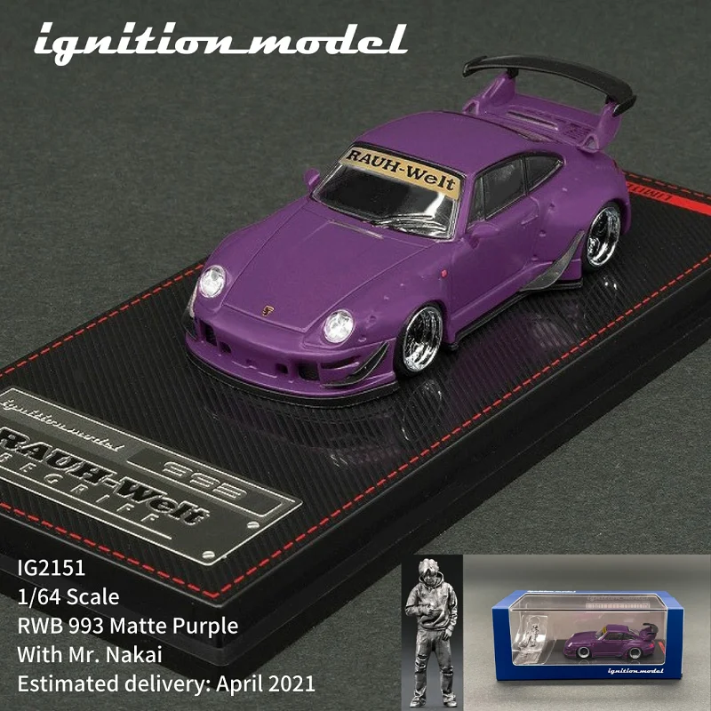 IG 1:64 RWB 993 матовый фиолетовый с рисунком Mr Nakai литая модель автомобиля
IG 1:64 RWB 993 матовый фиолетовый с рисунком Mr Nakai литая модель автомобиля