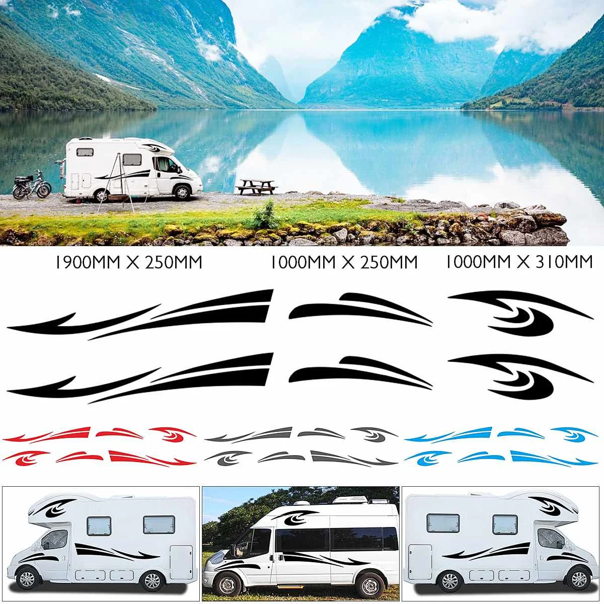Universal Car Sticker Waterproof Body Stripes Sticker Striped Hook Pattern Decal For Camping Car Caravan RV Trailer Body Decor
Universal Car Sticker Waterproof Body Stripes Sticker Striped Hook Pattern Decal For Camping Car Caravan RV Trailer Body Decor