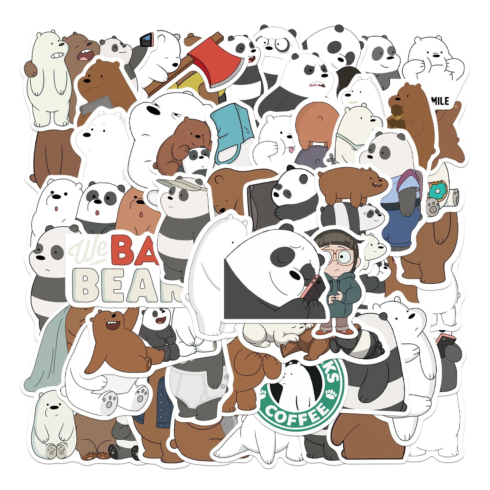 50 Pcs Cute Bear Bare Graffiti Cartoon Sticker Thermos Luggage Helmet Laptop Refrigerator Motor Bike Sticker Waterproof Stickers 
50 Pcs Cute Bear Bare Graffiti Cartoon Sticker Thermos Luggage Helmet Laptop Refrigerator Motor Bike Sticker Waterproof Stickers