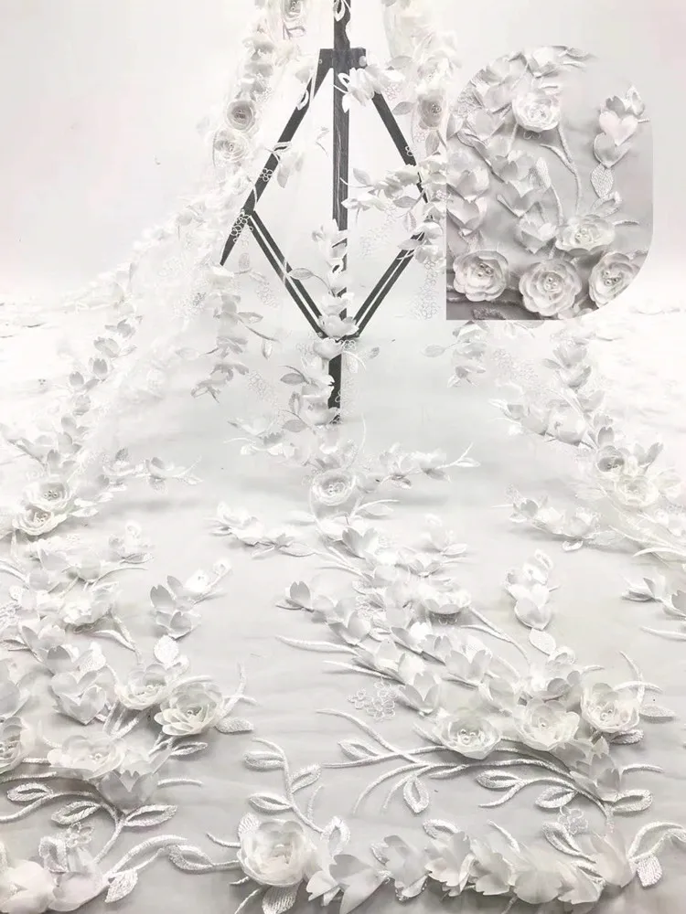 White wedding dress design fabric 3D decal design beautiful embroidery fabric French mesh lace Nigeria lace wedding dress 5yard
White wedding dress design fabric 3D decal design beautiful embroidery fabric French mesh lace Nigeria lace wedding dress 5yard