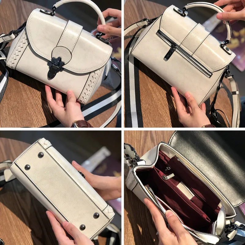 Motaora Women's Shoulder Bag Oil Wax Leather Bag For Women 2020 New Hand Woven Handbags Fashion Casual Messenger Bags Female
Motaora Women's Shoulder Bag Oil Wax Leather Bag For Women 2020 New Hand Woven Handbags Fashion Casual Messenger Bags Female