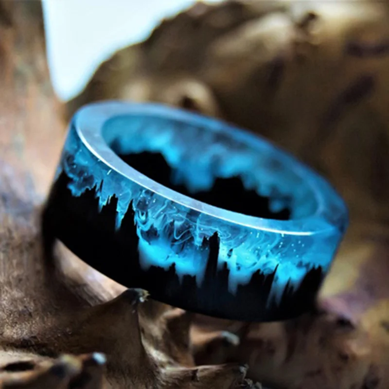Blue Resin Ring Mountains Wooden Inside Magical World In A Tiny Landscape Ring for Women Men Jewelry Female Finger Punk Jewelry
Blue Resin Ring Mountains Wooden Inside Magical World In A Tiny Landscape Ring for Women Men Jewelry Female Finger Punk Jewelry