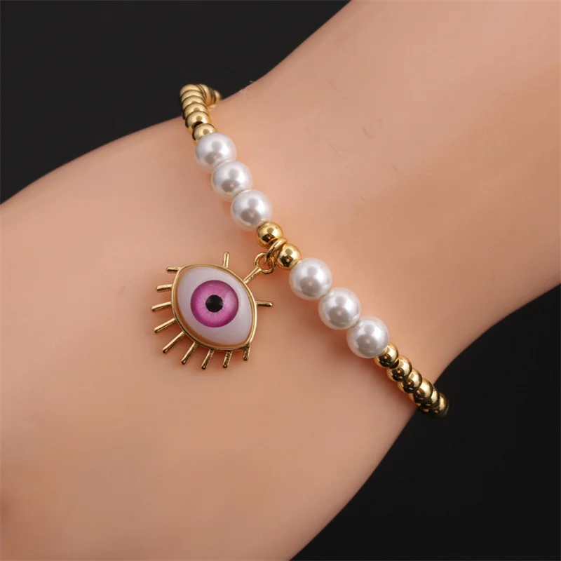 Bohemian Demon Eye Pendant Bracelet Fashion Gothic Rice Bead Metal Chain Retro Adjustable Bracelet Bracelet Jewelry For Women
Bohemian Demon Eye Pendant Bracelet Fashion Gothic Rice Bead Metal Chain Retro Adjustable Bracelet Bracelet Jewelry For Women