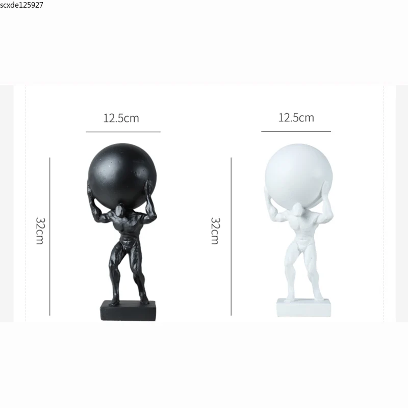 European-style Human Sculpture Crafts Black and White Resin Figure Figurines Creative Desktop Nude Figure Furnishings Home Decor
European-style Human Sculpture Crafts Black and White Resin Figure Figurines Creative Desktop Nude Figure Furnishings Home Decor