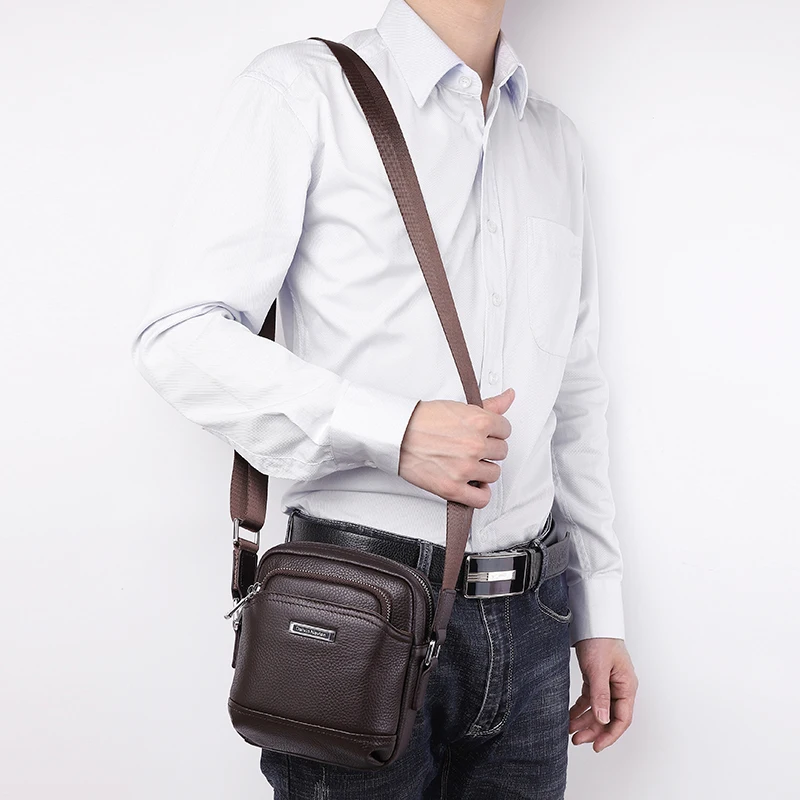 Casual Crossbody Bags Multifunctional Black Leather Shoulder Small Vintage Bags Crossbody Fashion Bolso Hombre Men Bags AE50ND
Casual Crossbody Bags Multifunctional Black Leather Shoulder Small Vintage Bags Crossbody Fashion Bolso Hombre Men Bags AE50ND