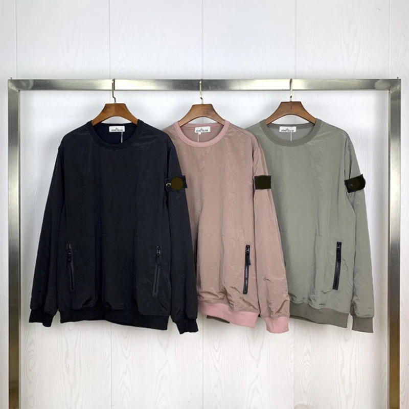 Fashion round collar casual clothing Spring autumn long sleeve zipper pocket sportswear black men's clothing M-XXL
Fashion round collar casual clothing Spring autumn long sleeve zipper pocket sportswear black men's clothing M-XXL