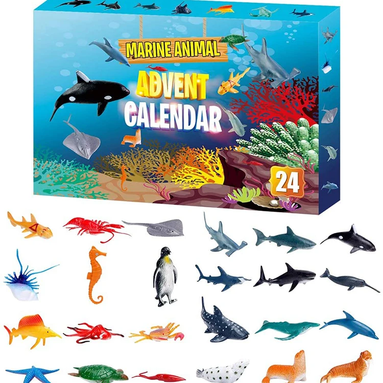 24PCS Marine Animal Advent Calendar Surprise Discovery Toy Set Countdown To Kids Children Xmas Christmas Gift
24PCS Marine Animal Advent Calendar Surprise Discovery Toy Set Countdown To Kids Children Xmas Christmas Gift
