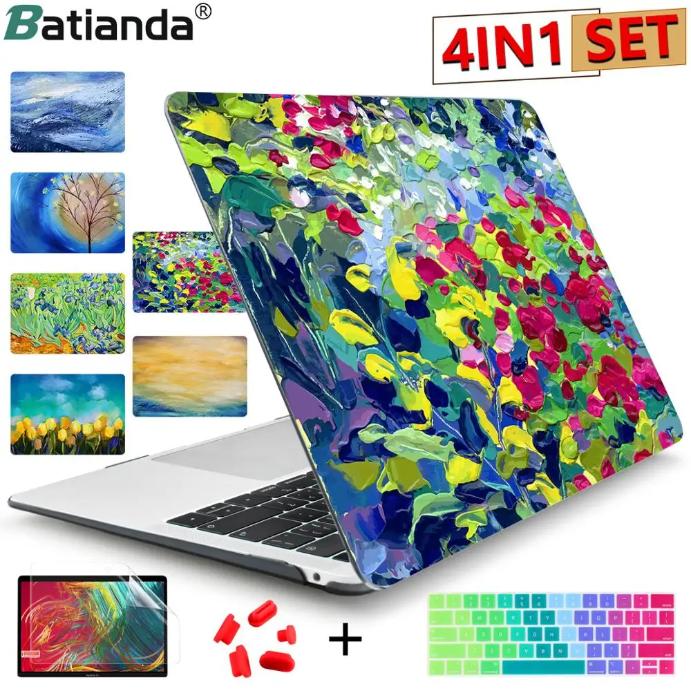 Чехол для Air 11 13 Pro Retina 15 16 прозрачный жесткий чехол с рисунком звездной ночи