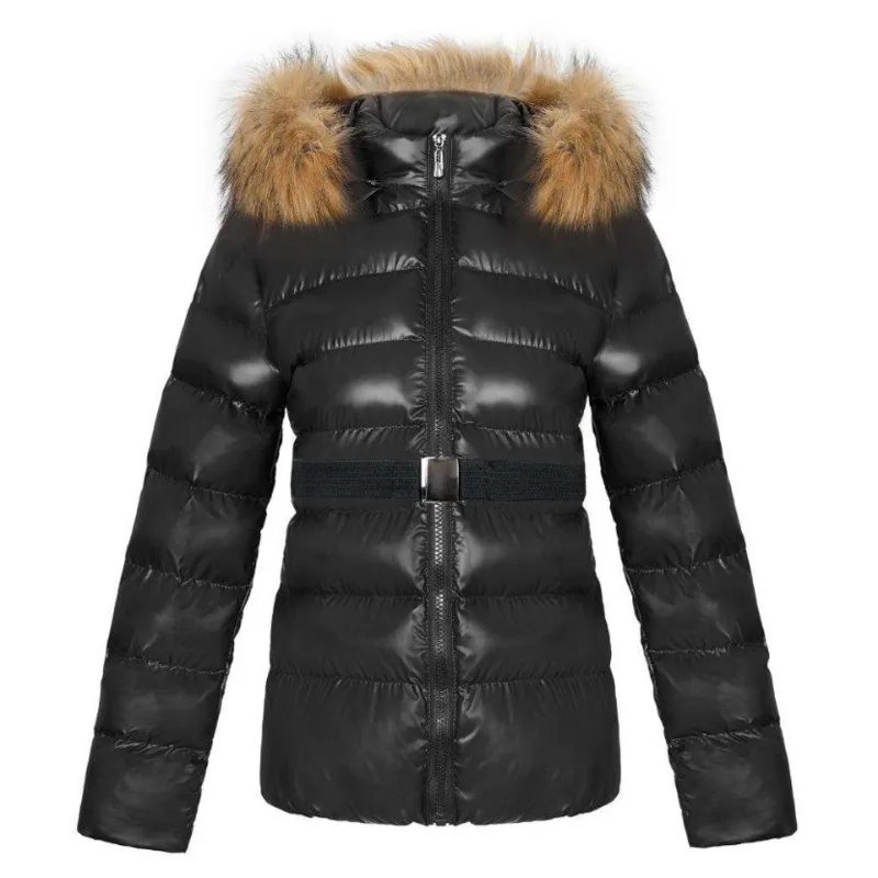 Parka Coat Women Jacket Casual Padded PU Leather Jacket Solid Hooded Long Sleeve Zip-up Thick Warm Short Coat With Belt 
Parka Coat Women Jacket Casual Padded PU Leather Jacket Solid Hooded Long Sleeve Zip-up Thick Warm Short Coat With Belt
