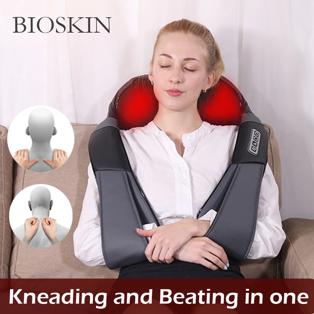 BIOSKIN Electrical Kneading And Beating Integrated Back Shoulder Body Neck Massager Multifunctional Shawl Infrared Heated Shiats
BIOSKIN Electrical Kneading And Beating Integrated Back Shoulder Body Neck Massager Multifunctional Shawl Infrared Heated Shiats