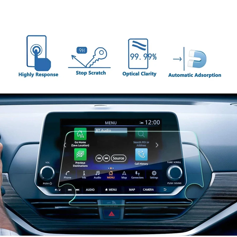 For Nissan Altima L34 19-21 Sentra 20-21 8-Inch Touchscreen Navigation Display Protector Film Tempered Glass Film
For Nissan Altima L34 19-21 Sentra 20-21 8-Inch Touchscreen Navigation Display Protector Film Tempered Glass Film