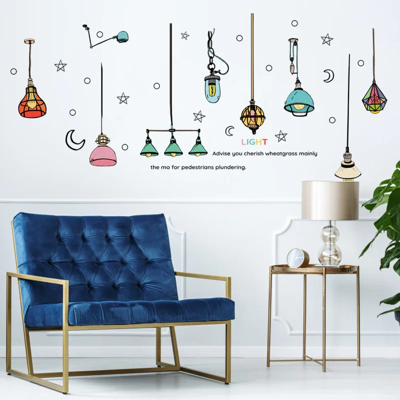 Colorful Chandelier Wall Posters Nordic Style for Bedroom Living Room Bedroom Decorative Wallpaper Waterproof Wall Stickers
Colorful Chandelier Wall Posters Nordic Style for Bedroom Living Room Bedroom Decorative Wallpaper Waterproof Wall Stickers