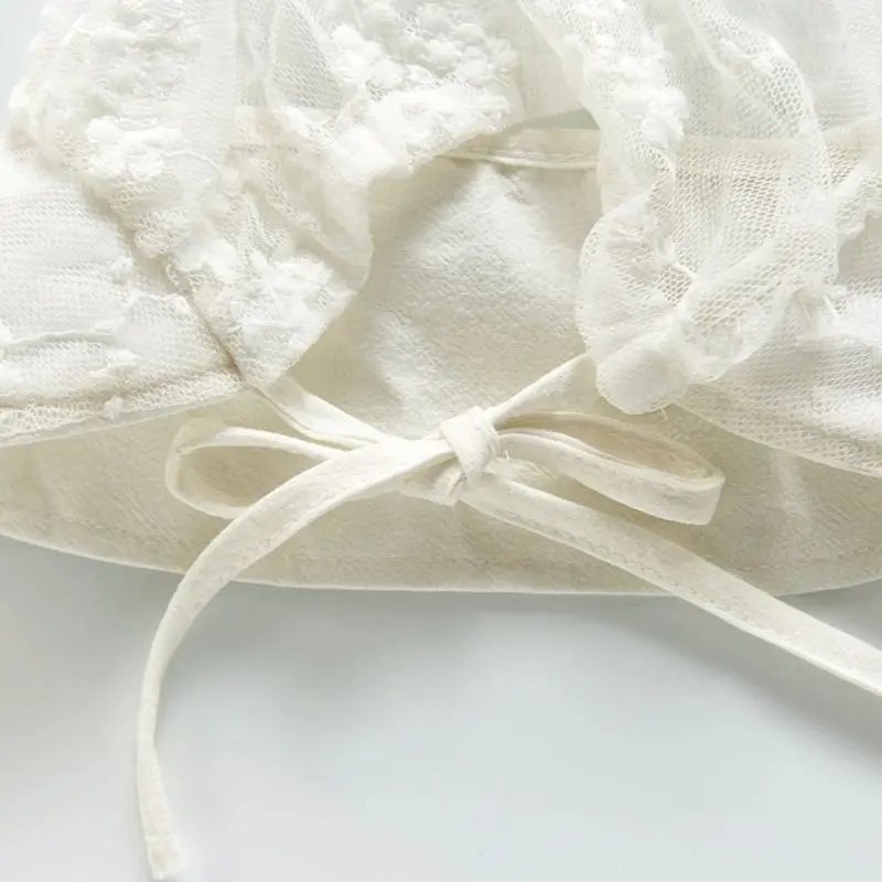 New Baby and Toddler Lace Flower Embroidery Pattern Sunhat For Girls Sweet And Cute Princess Tied Rope Hat
New Baby and Toddler Lace Flower Embroidery Pattern Sunhat For Girls Sweet And Cute Princess Tied Rope Hat