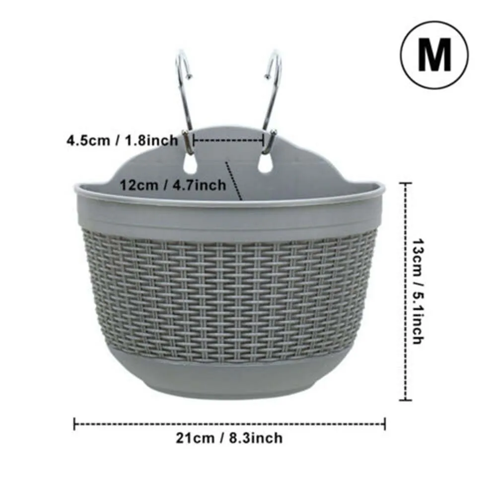 Wall Hanging Flower Pot Garden Fence Balcony Basket Plant Pots Planter Flowerpot Art Decor Hanging Baskets
Wall Hanging Flower Pot Garden Fence Balcony Basket Plant Pots Planter Flowerpot Art Decor Hanging Baskets