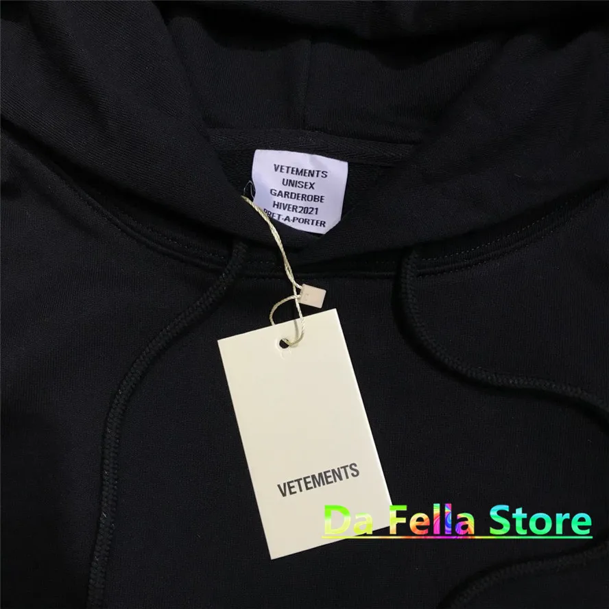 VETEMENTS Black Rhinestone Logo Hoodie Men Women Reflective flash drill VETEMENTS Bling Hoodies Heavy material VTM Sweatshirts
VETEMENTS Black Rhinestone Logo Hoodie Men Women Reflective flash drill VETEMENTS Bling Hoodies Heavy material VTM Sweatshirts