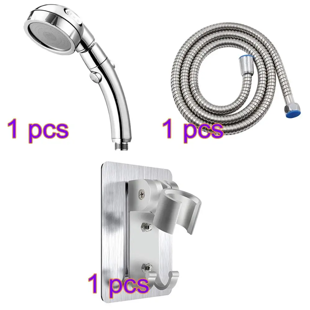 360 Degrees Rotating Adjustable Water Saving Shower Head 3Mode Shower Water Pressure With Water Control Button bathroom set
360 Degrees Rotating Adjustable Water Saving Shower Head 3Mode Shower Water Pressure With Water Control Button bathroom set