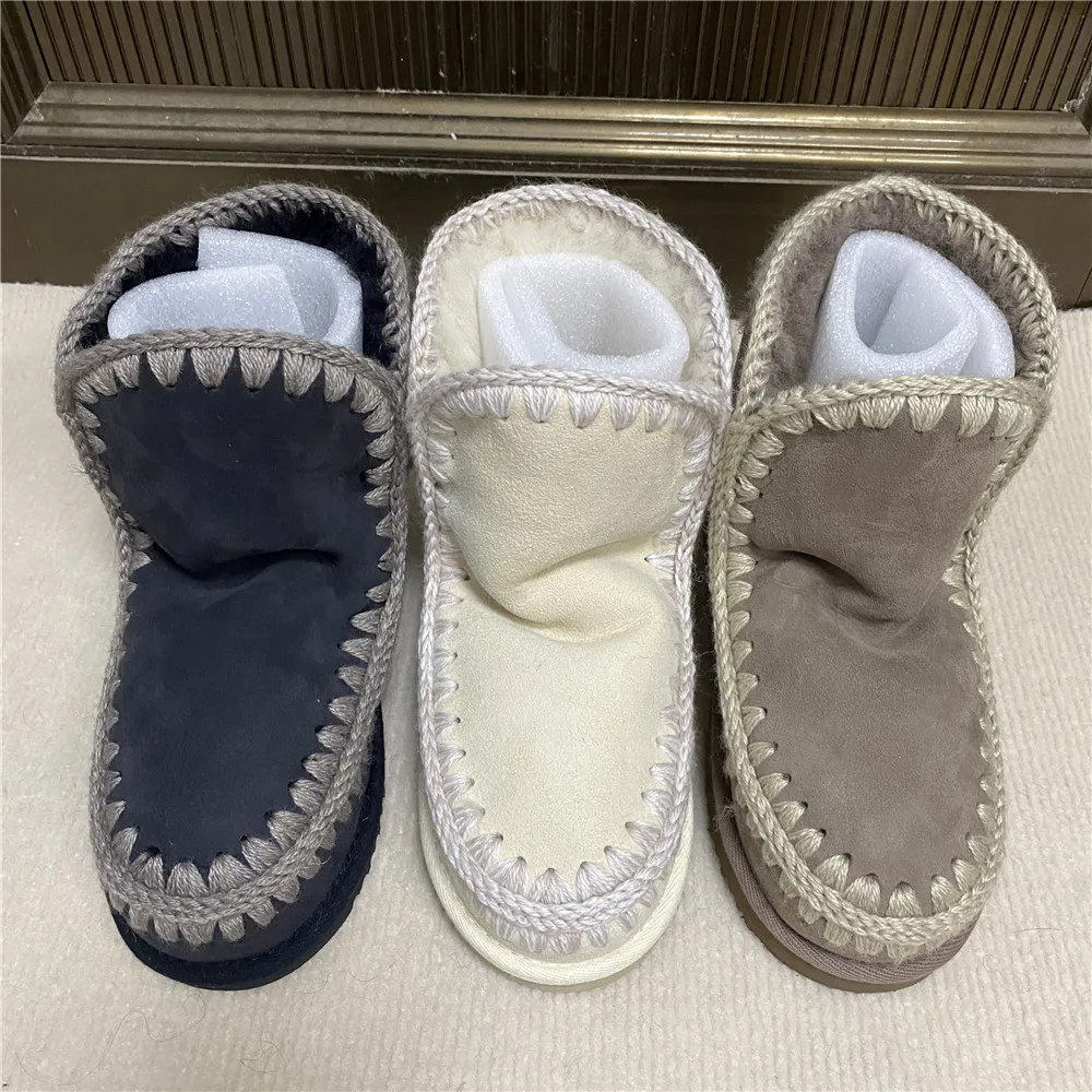 2022 mou Classic Eskimo 18 Women's Snow Boots sheepskin Hand sewn warm suede leather Women's Ankle Boots 
2022 mou Classic Eskimo 18 Women's Snow Boots sheepskin Hand sewn warm suede leather Women's Ankle Boots