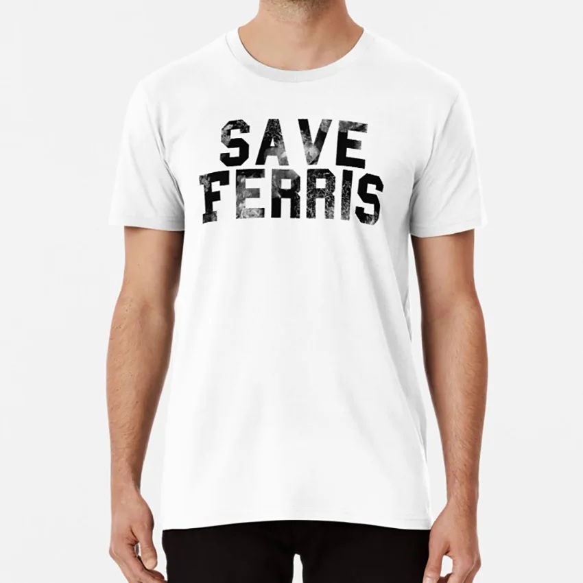 Save Ferris черная выветривающаяся футболка с логотипом ferris bueller buellers day off save john hughes 80s