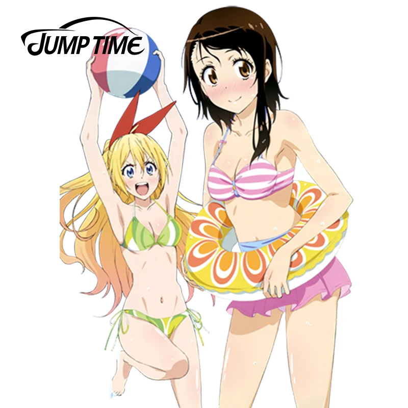 Привлекательные бикини JumpTime для девушек 13 см х 9 4 автомобильные наклейки Nisekoi