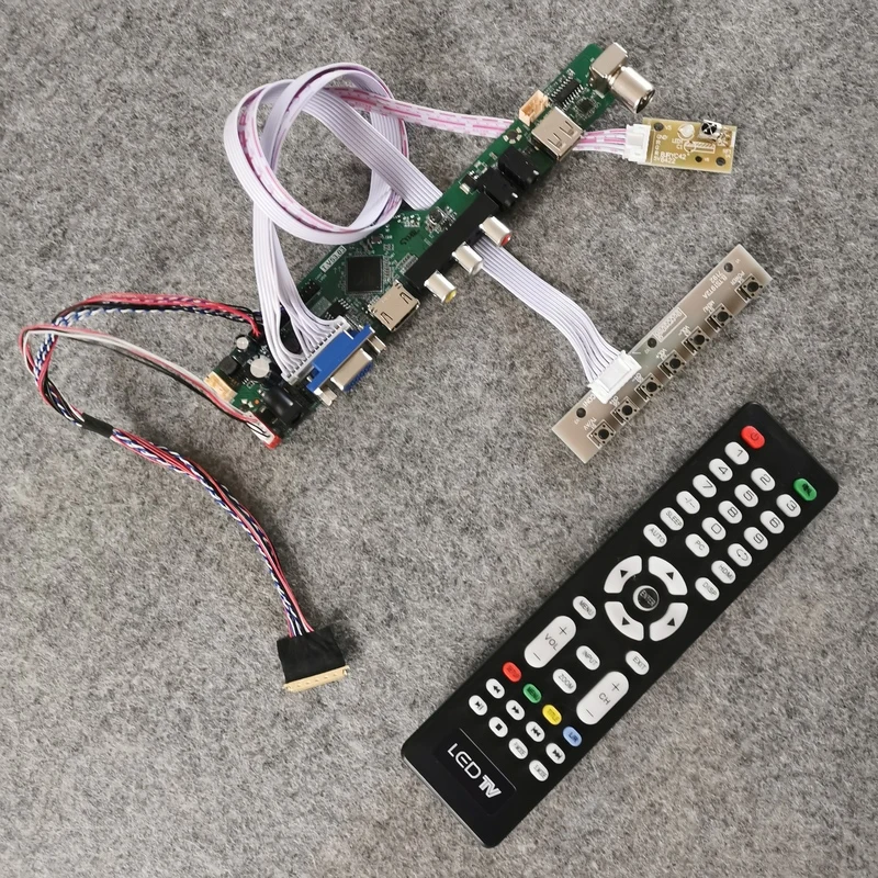 Плата контроллера VGA USB AV 1366*768 комплект подходит для B156XTN02/B156XTN03/B156XTN04/B156XTT01 монитор 40-Pin LVDS экран 60 Гц WLED
Плата контроллера VGA USB AV 1366*768 комплект подходит для B156XTN02/B156XTN03/B156XTN04/B156XTT01 монитор 40-Pin LVDS экран 60 Гц WLED