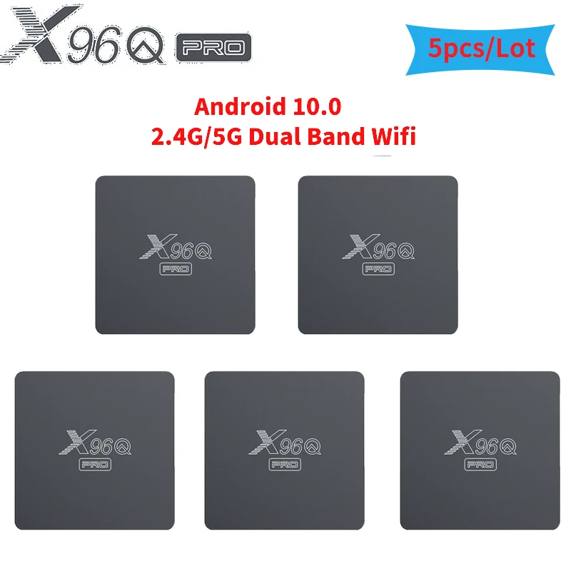 ТВ-приставка x96q pro Smart на Android 10, 2,4 ГГц, 5 шт. 
ТВ-приставка x96q pro Smart на Android 10, 2,4 ГГц, 5 шт.