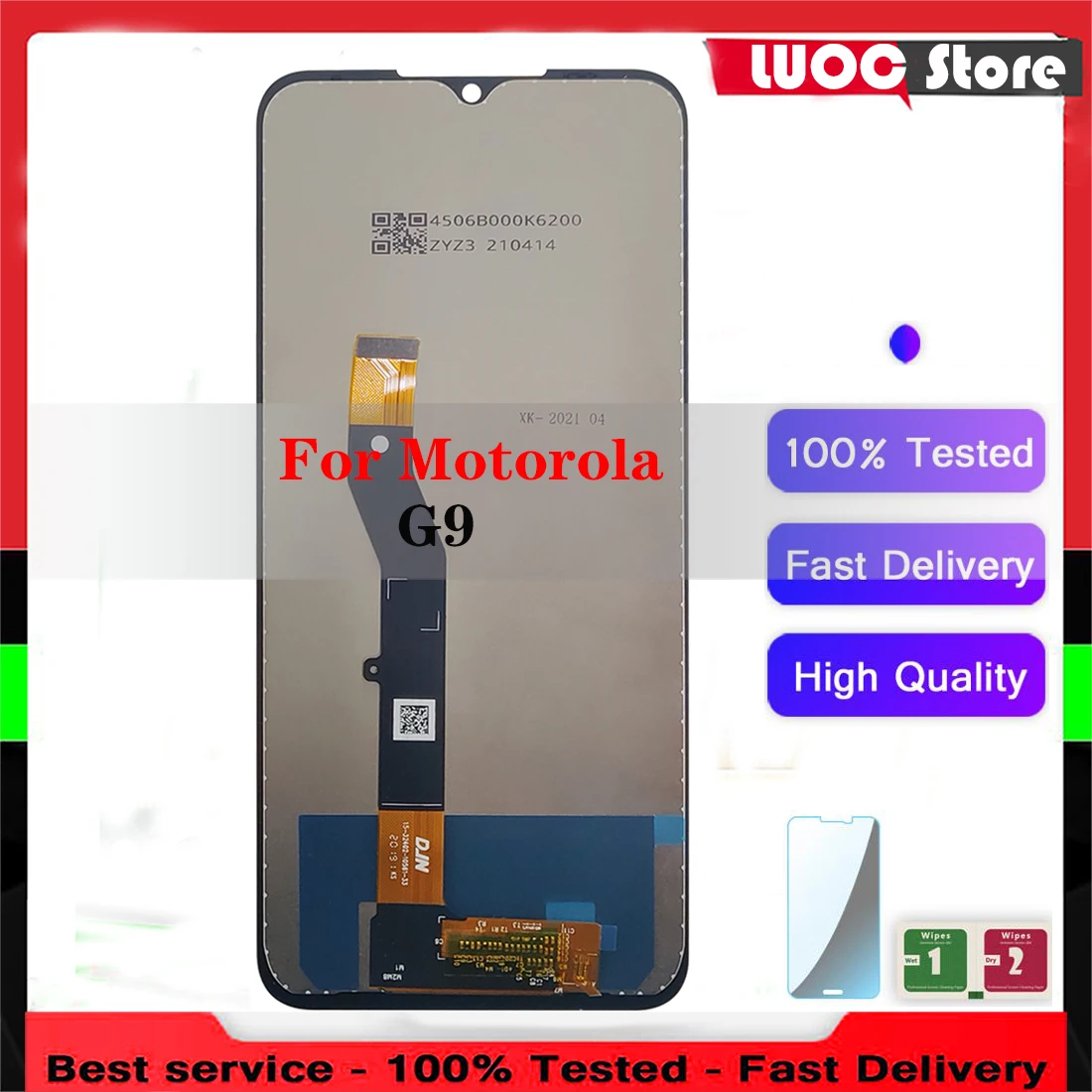 6.5" AAA+++ LCD Display For Motorola Moto G9 Touch Screen Digitizer Assembly Repair Screen For moto G9 LCD Replacement Parts
6.5" AAA+++ LCD Display For Motorola Moto G9 Touch Screen Digitizer Assembly Repair Screen For moto G9 LCD Replacement Parts