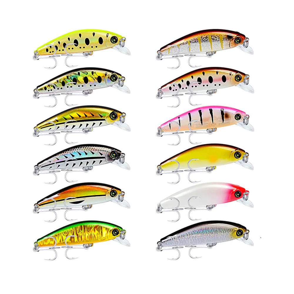 Minnow Hard Bait Fishing Lures Fishing 3.15"-8cm Tackle Retail Box 11g Fishing Bait with 6# Hooks 12 Color Fishing Baits 2019
Minnow Hard Bait Fishing Lures Fishing 3.15"-8cm Tackle Retail Box 11g Fishing Bait with 6# Hooks 12 Color Fishing Baits 2019