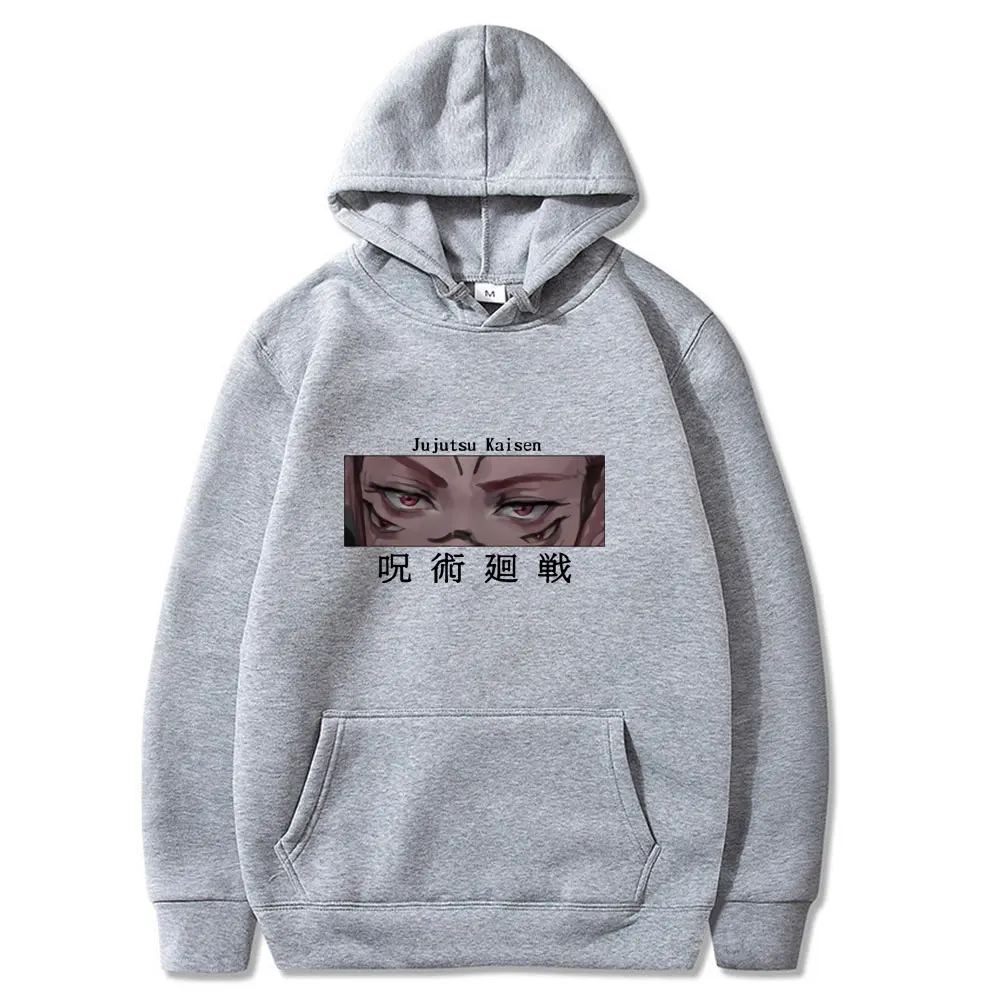 Harajuku hoodie Jujutsu Kaisen Printed Itadori Yuji Eyes Polar fleece hoodie Cartoon Anime Casual Male Streetwear Tops hoodie 
Harajuku hoodie Jujutsu Kaisen Printed Itadori Yuji Eyes Polar fleece hoodie Cartoon Anime Casual Male Streetwear Tops hoodie