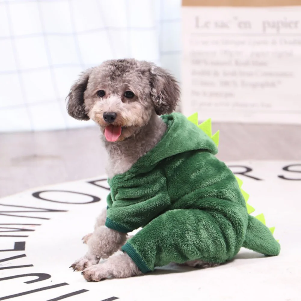 Coral Velvet Jumpsuits Dinosaur Costumes For Small Medium Dogs Winter Warm Sweater Puppy Kitten Hoodie Clothes 
Coral Velvet Jumpsuits Dinosaur Costumes For Small Medium Dogs Winter Warm Sweater Puppy Kitten Hoodie Clothes