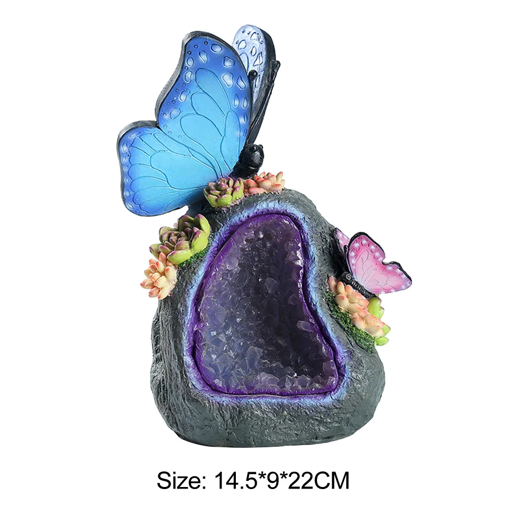 LED Solar Butterfly Shape Light Resin Cartoon Craft Waterproof Outdoor Garden Lawn Stakes Lamps Yard Art for Home Decoration
LED Solar Butterfly Shape Light Resin Cartoon Craft Waterproof Outdoor Garden Lawn Stakes Lamps Yard Art for Home Decoration