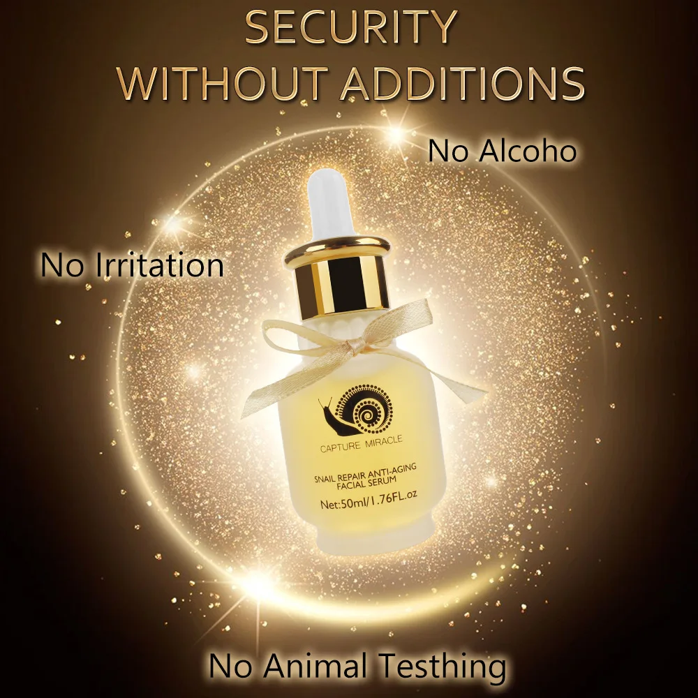 Snails Repair Anti-aging Facial Serum Brighten Hydrate Moisturizing Anti-Wrinkle Nourishing Shrink Pores Whitening Essence 50g
Snails Repair Anti-aging Facial Serum Brighten Hydrate Moisturizing Anti-Wrinkle Nourishing Shrink Pores Whitening Essence 50g
