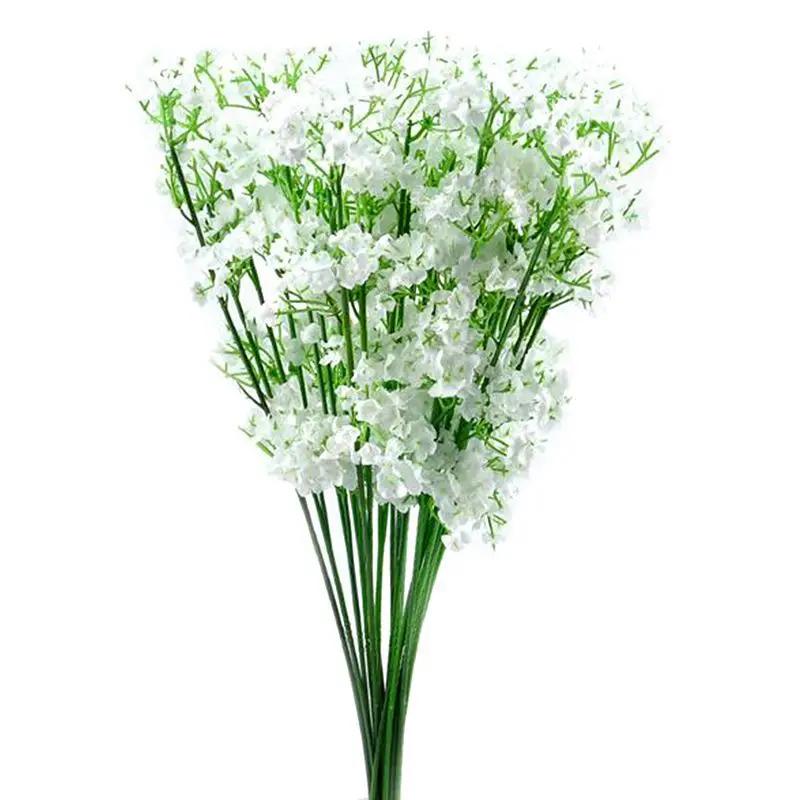 LBER 12 Stems Artificial White Gypsophila Silk Flower Bunch Used for Wedding Banquet Baby's Breath Home Decoration Accessories
LBER 12 Stems Artificial White Gypsophila Silk Flower Bunch Used for Wedding Banquet Baby's Breath Home Decoration Accessories