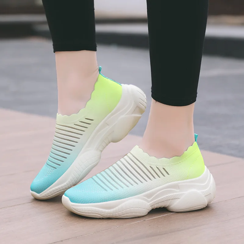 2022 Women Sneakers Summer Sock Sport Shoes Breathable Mesh Platform Sneakers Fashion Slip-on Running Vulcanized Shoes for Women
2022 Women Sneakers Summer Sock Sport Shoes Breathable Mesh Platform Sneakers Fashion Slip-on Running Vulcanized Shoes for Women