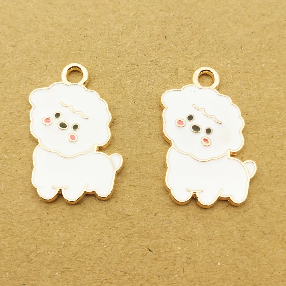 10pcs 17x24mm enamel dog charm for jewelry making fashion earring pendant necklace bracelet charms accessories gold plated
10pcs 17x24mm enamel dog charm for jewelry making fashion earring pendant necklace bracelet charms accessories gold plated