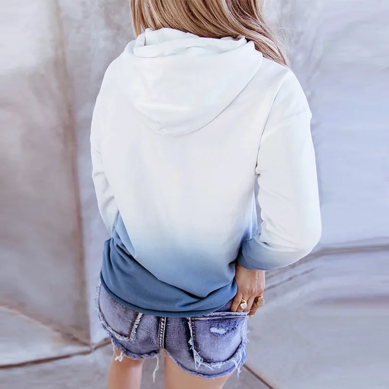 Fashion Women Hoodies Gradient Color Autumn/Winter New Hooded Collar Casual Long-Sleeved Pullover Lady Sweatshirt Clothing Tops
Fashion Women Hoodies Gradient Color Autumn/Winter New Hooded Collar Casual Long-Sleeved Pullover Lady Sweatshirt Clothing Tops