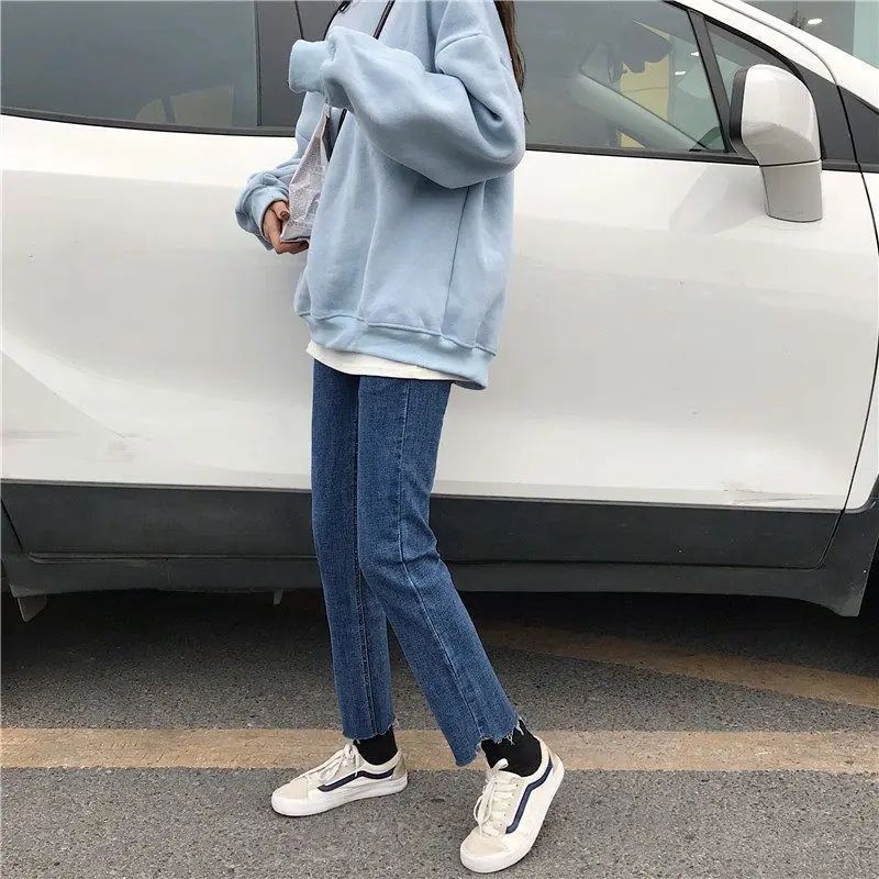 Spring 2020 new ins slim jeans BF retro tights high waist slim cropped straight pants women's fashion
Spring 2020 new ins slim jeans BF retro tights high waist slim cropped straight pants women's fashion