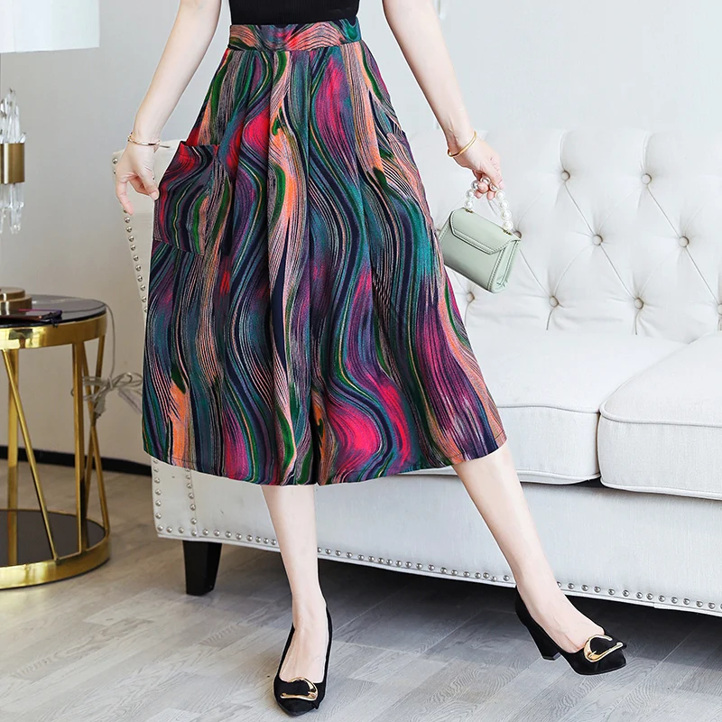 2021 Summer thin section Loose pants women's wide-leg large size elastic high waist pants pocket women
2021 Summer thin section Loose pants women's wide-leg large size elastic high waist pants pocket women