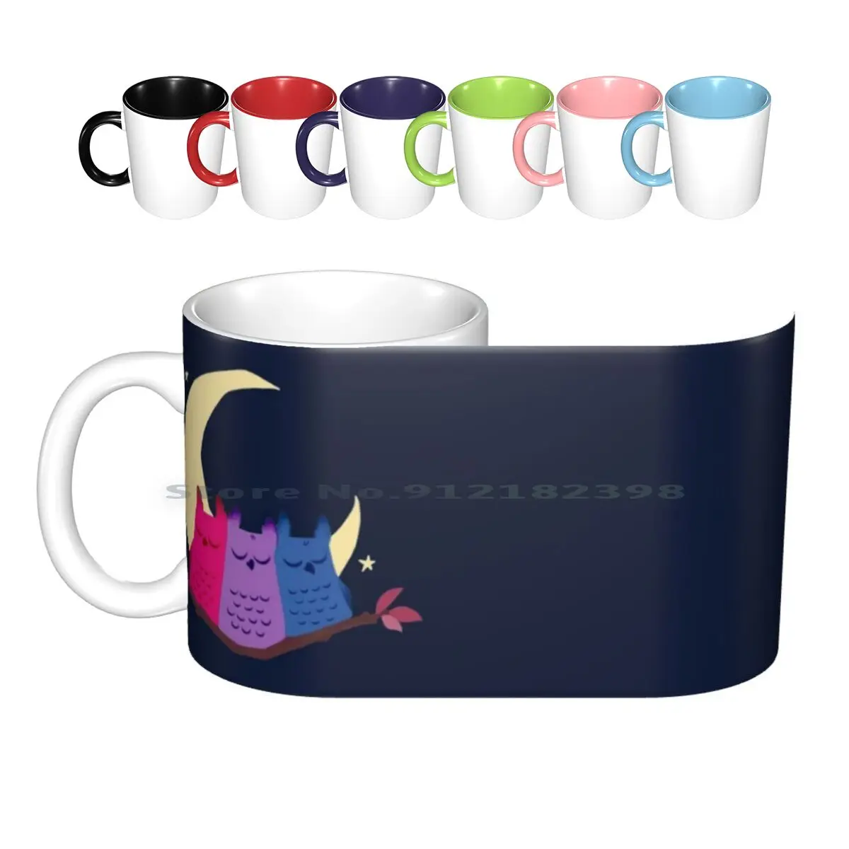 

Керамические кружки для бисексусов, кофейные чашки, кружка для молока, чая, сова, Сова, Bi Tumblr, Bi Pride ЛГБТ, ЛГБТ, TQ, Queer