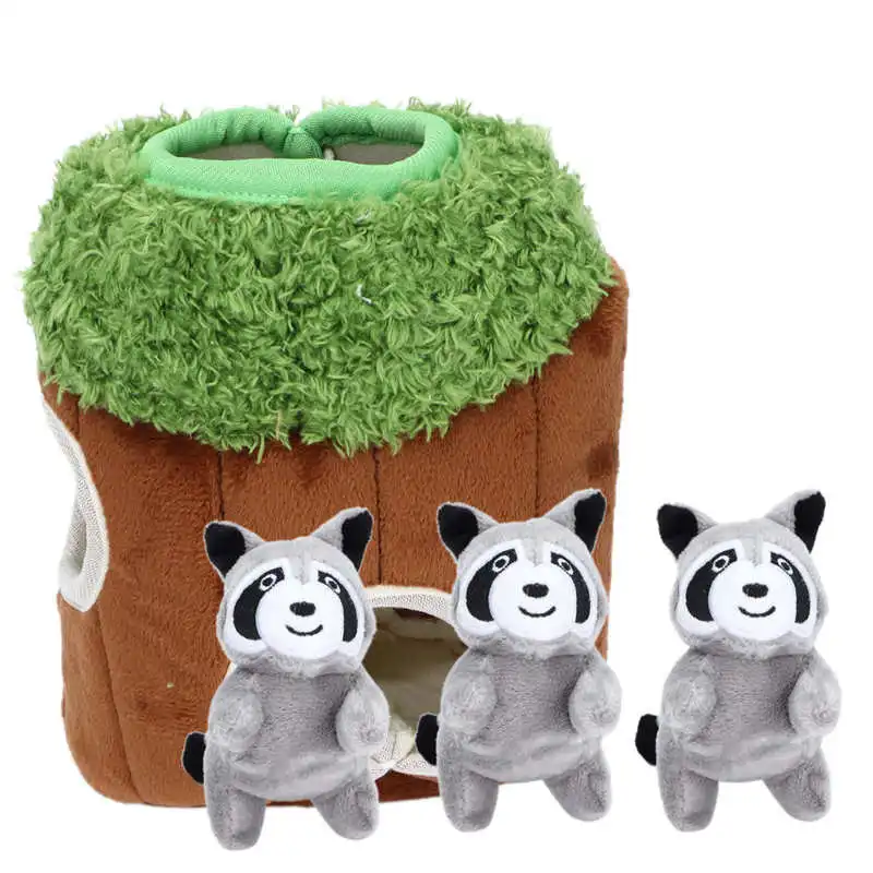 Dog Ball Dog Toy Raccoon Tree Holes Puzzle Toys for Dogs Squeaky Plush Toys Hide and Seek Games Intereactive Chew Bone Slipper
Dog Ball Dog Toy Raccoon Tree Holes Puzzle Toys for Dogs Squeaky Plush Toys Hide and Seek Games Intereactive Chew Bone Slipper