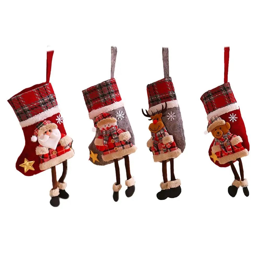 Christmas Stockings Santa Claus Sock Cartoon Printing Burlap Christmas Gift Bags Fireplace Ornaments for Xmas Party Decorations
Christmas Stockings Santa Claus Sock Cartoon Printing Burlap Christmas Gift Bags Fireplace Ornaments for Xmas Party Decorations
