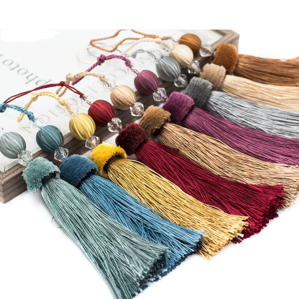 2pcs/lot 26cm Tassel With Hanging Rope Silk Sewing Tassels Trim Decorative Key Tassel for DIY Curtains Home Decoration
2pcs/lot 26cm Tassel With Hanging Rope Silk Sewing Tassels Trim Decorative Key Tassel for DIY Curtains Home Decoration