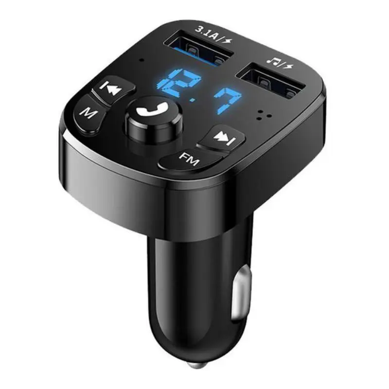 New LED FM Transmitter Bluetooth-compatible 5.0 Car kit Dual USB Car Charger 3.1A 1A 2 USB MP3 Music Player support TF/U Disk
New LED FM Transmitter Bluetooth-compatible 5.0 Car kit Dual USB Car Charger 3.1A 1A 2 USB MP3 Music Player support TF/U Disk