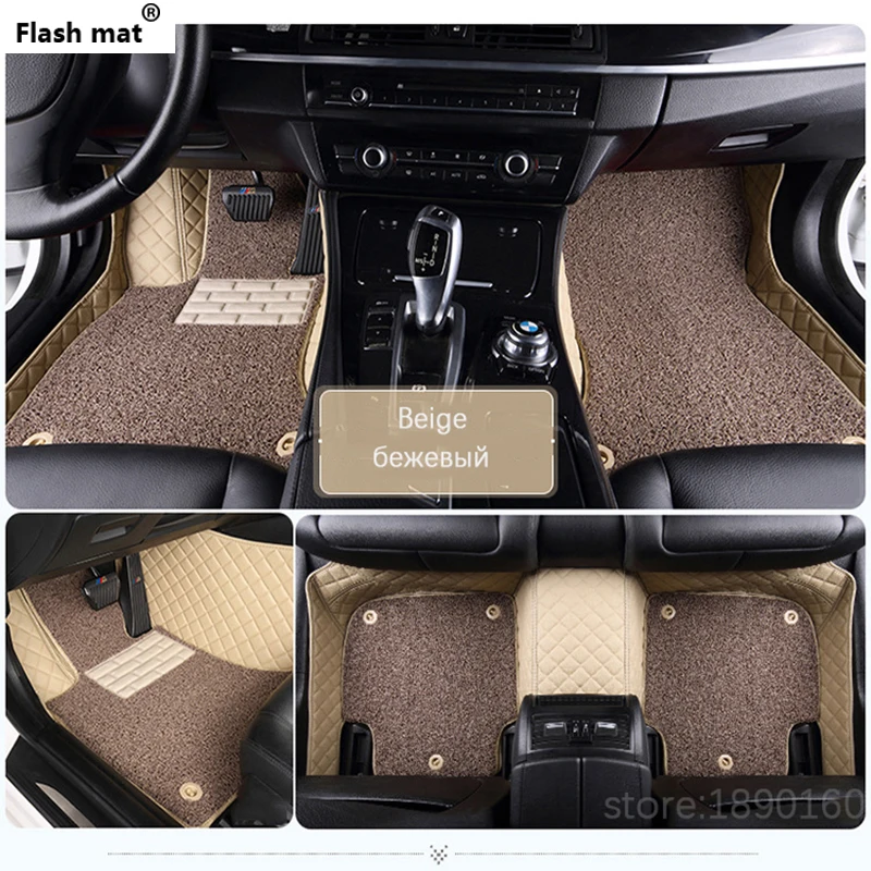 Flash mat изготовленные на заказ автомобильные коврики в салон для Nissan D22 GT R fuga Quest GENISS