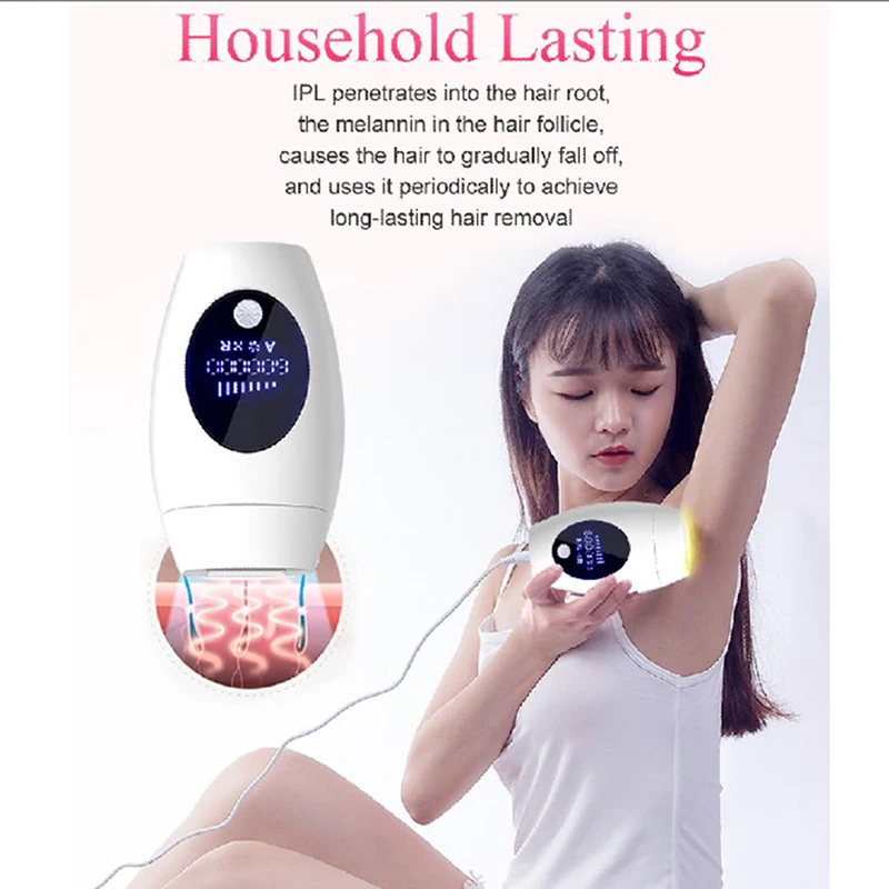 Flash Professional Permanent IPL Laser Depilator LCD Laser Hair Removal Photoepilator Women Painless Hair Remover Machine
Flash Professional Permanent IPL Laser Depilator LCD Laser Hair Removal Photoepilator Women Painless Hair Remover Machine