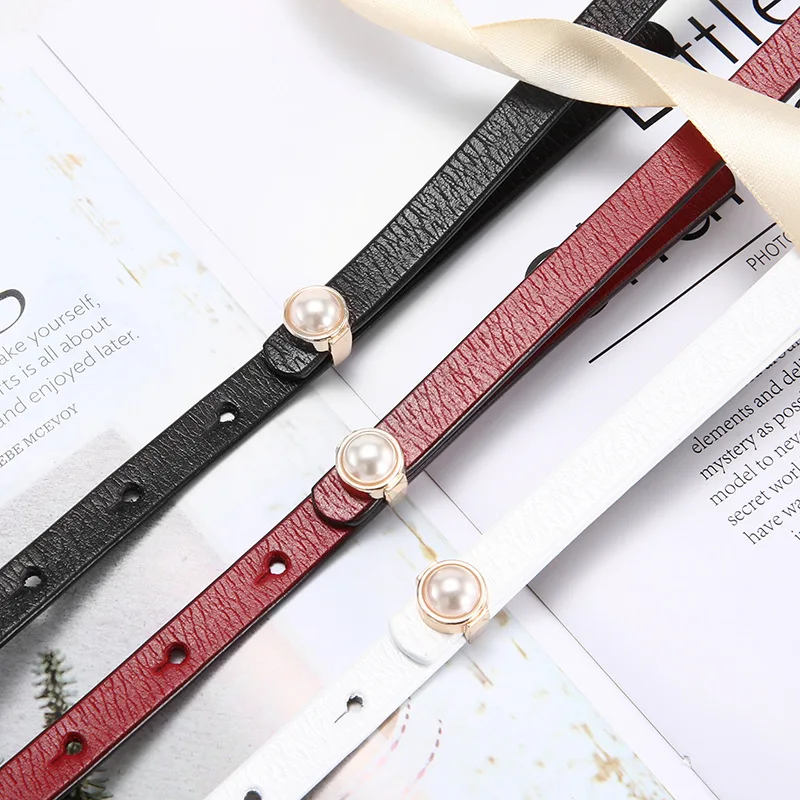 Ladies Belt Decoration Smooth Buckle Pearl Thin Belt Korean Version Of Small Belt Fashion Skirt With Buckle Dress Waist Chain 
Ladies Belt Decoration Smooth Buckle Pearl Thin Belt Korean Version Of Small Belt Fashion Skirt With Buckle Dress Waist Chain