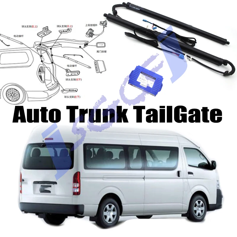 CarPower Trunk Lift Electric Hatch Tailgate Tail gate Strut Auto Rear Door Actuator For TOYOTA HiAce H200 Commuter 2004~2019
CarPower Trunk Lift Electric Hatch Tailgate Tail gate Strut Auto Rear Door Actuator For TOYOTA HiAce H200 Commuter 2004~2019