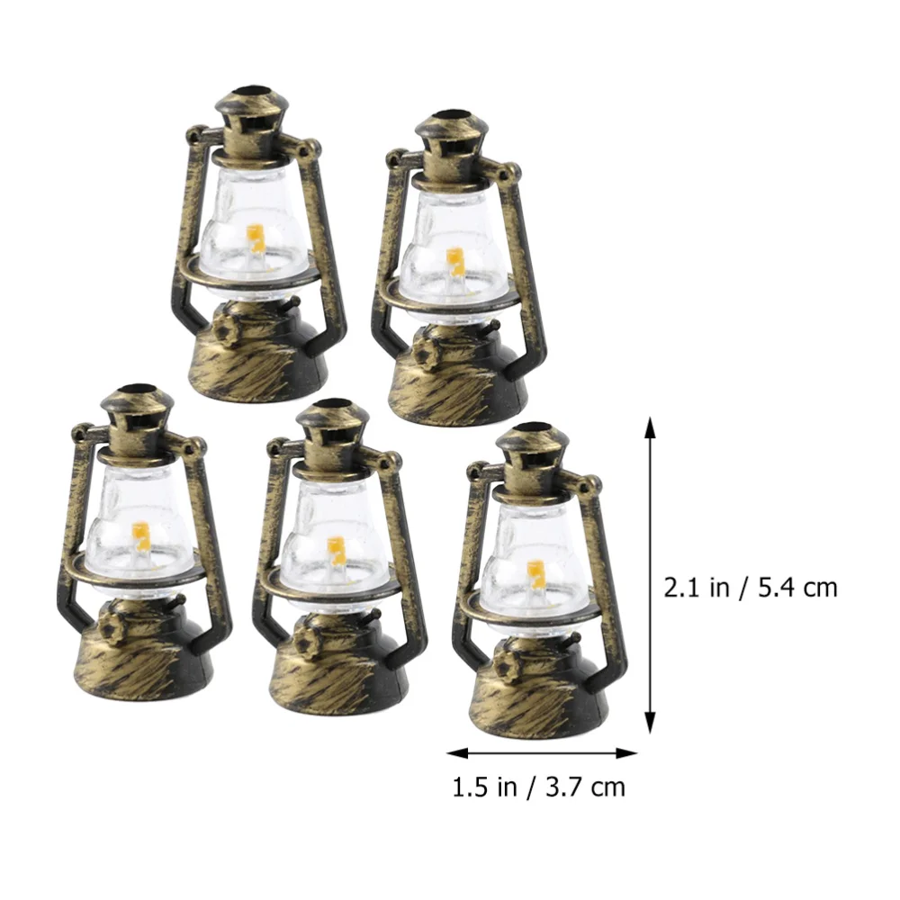5pcs Kerosene Lamp Model Decor Miniature Kerosene Lamp Ornament Photo Prop
5pcs Kerosene Lamp Model Decor Miniature Kerosene Lamp Ornament Photo Prop