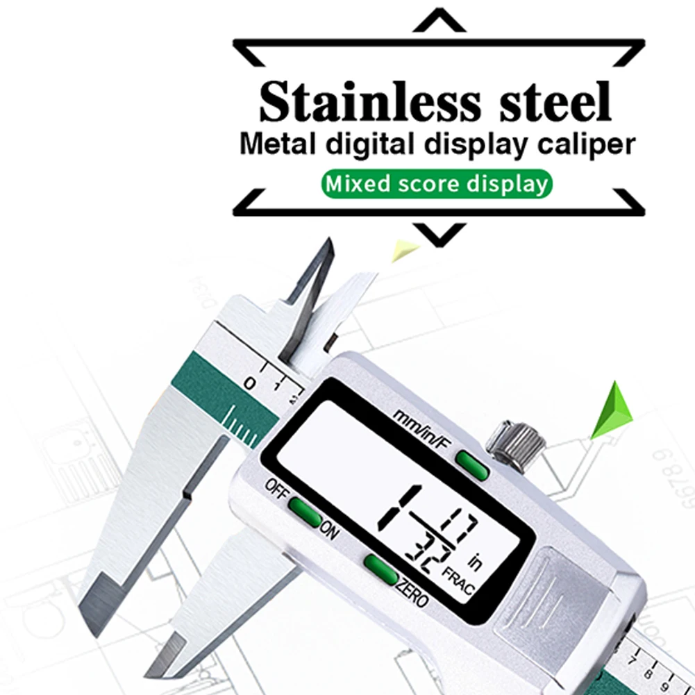 Electronic Digital Display Vernier Caliper Stainless Steel Digital Display Caliper Inner Outer Diameter Measuring Tools
Electronic Digital Display Vernier Caliper Stainless Steel Digital Display Caliper Inner Outer Diameter Measuring Tools